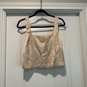 Abercrombie & Fitch Beige Crop Top